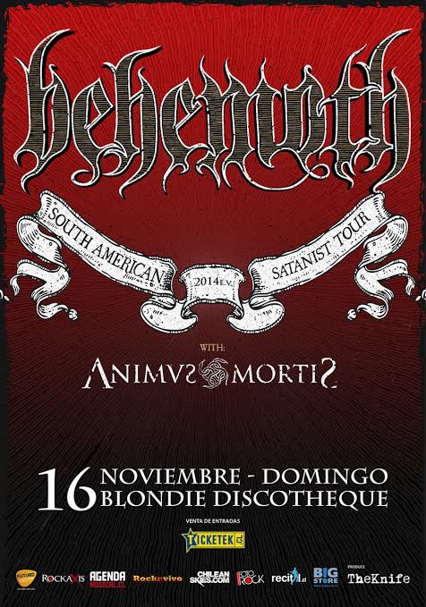 Behemoth Chile 2014 Poster